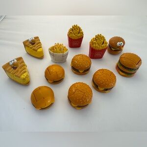 Vintage McDonald's and Burger King Happy Meal Toys Set